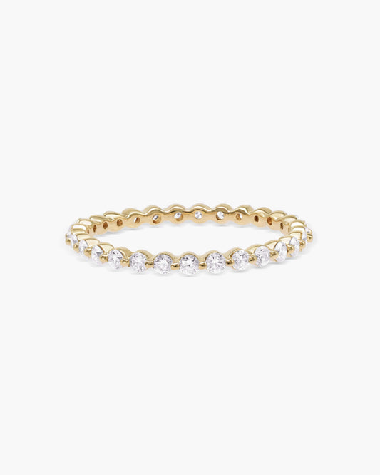 0.40 TCW Round Lab-Grown Diamond Eternity Band 1
