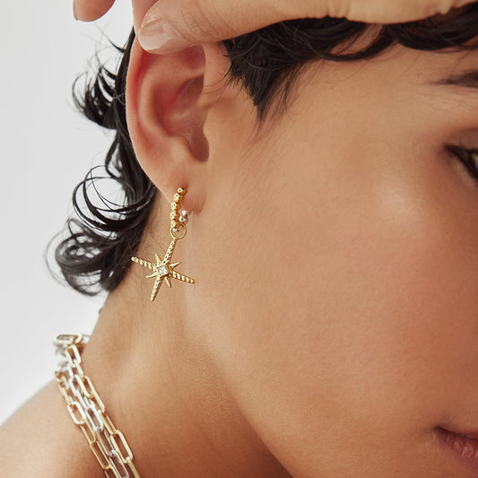 Two Tone Hoop Earrings 2