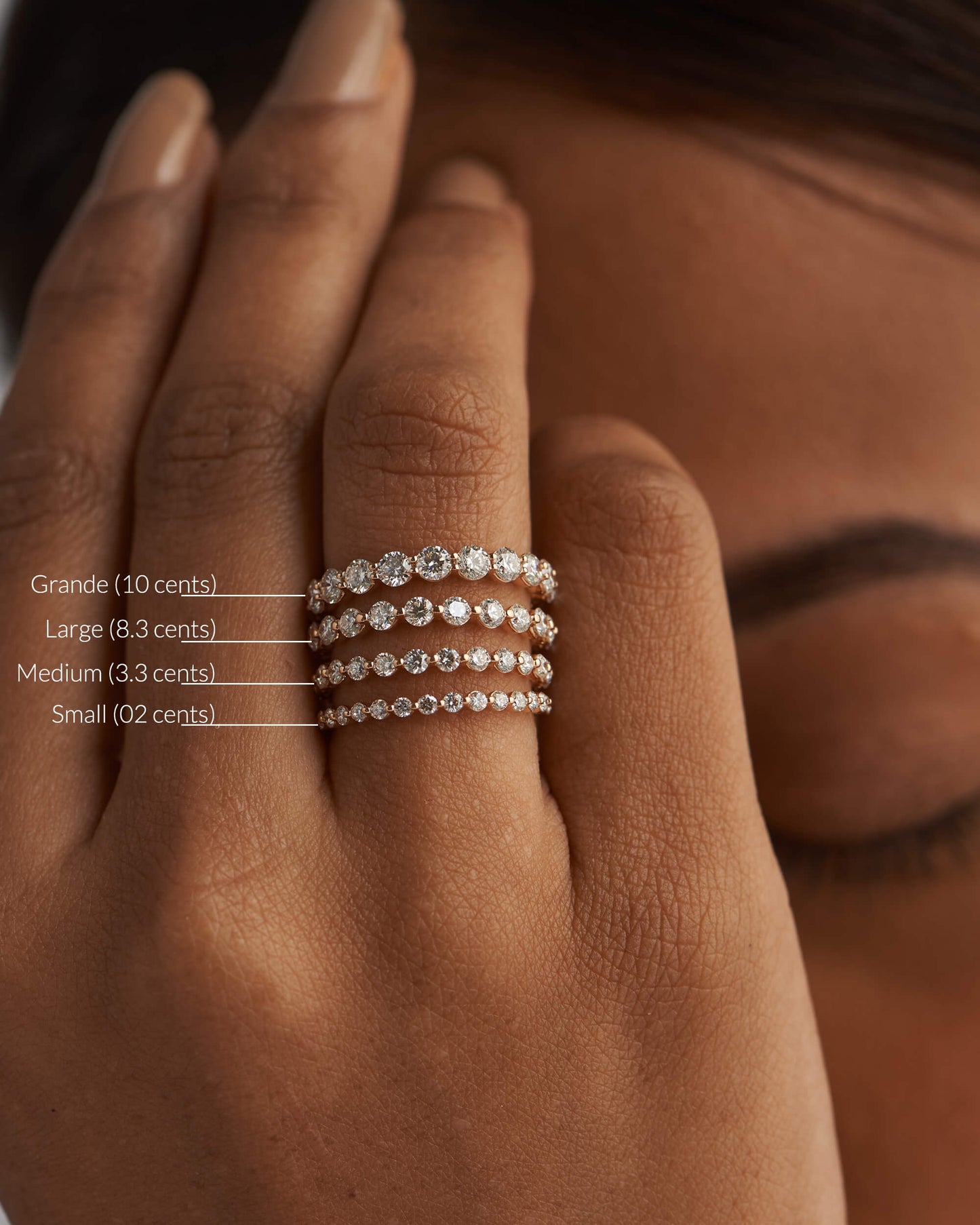 0.58 TCW Round Lab-Grown Diamond Full Eternity Wedding Band 6