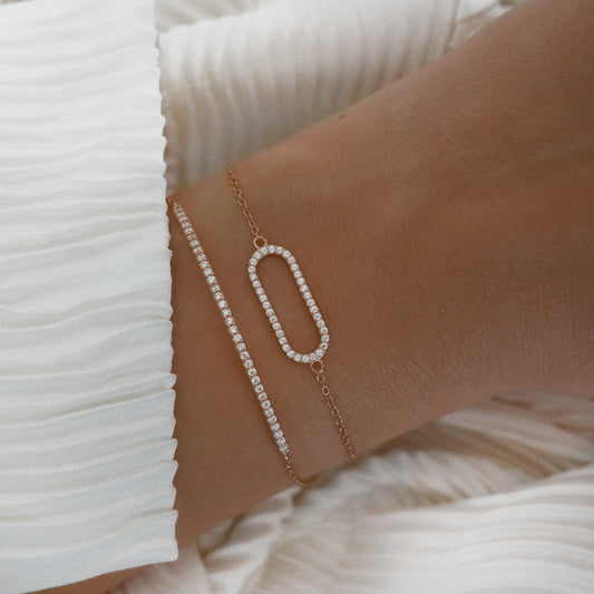 Elegant Rose Gold 0.09 TCW Round Lab-Grown Diamond Bracelet 2