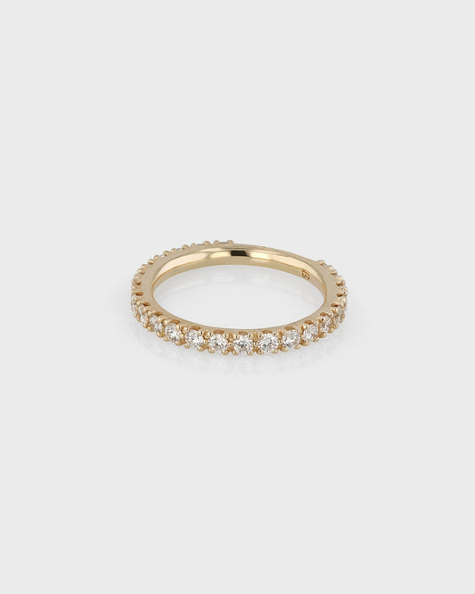 0.50 TCW Round Lab Grown Diamond Eternity Wedding Band 2