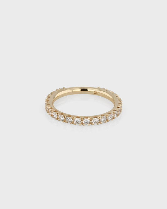 0.50 TCW Round Lab Grown Diamond Eternity Wedding Band 1