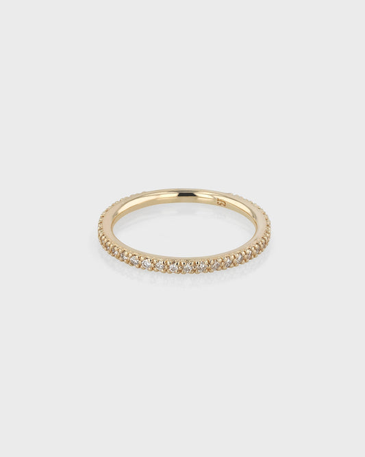 0.50 TCW Round Lab Grown Diamond Half Eternity Wedding Band 1