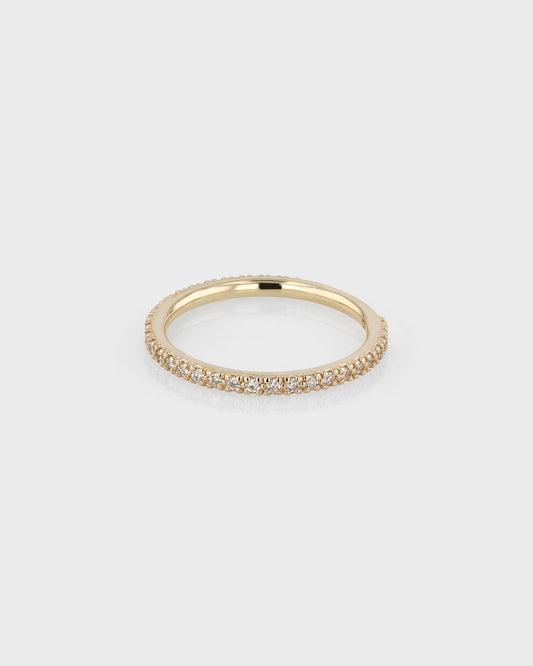 0.50 TCW Round Lab Grown Diamond Half Eternity Wedding Band 2