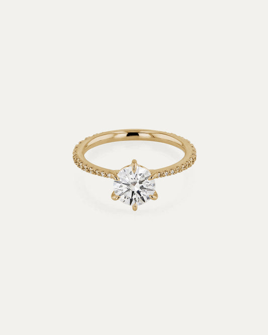 Solitaire-Oval Lab Grown Diamond Engagement Ring