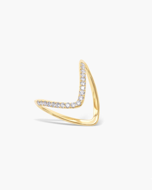 Elegant 0.27 TCW Round Lab-Grown Diamond Curved Wedding Band 2