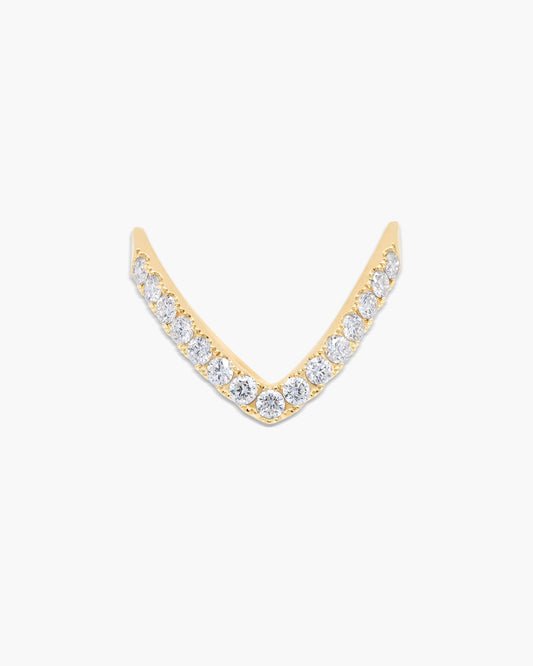 0.50 TCW Round Lab Grown Diamond V-Shaped Wedding Band 1