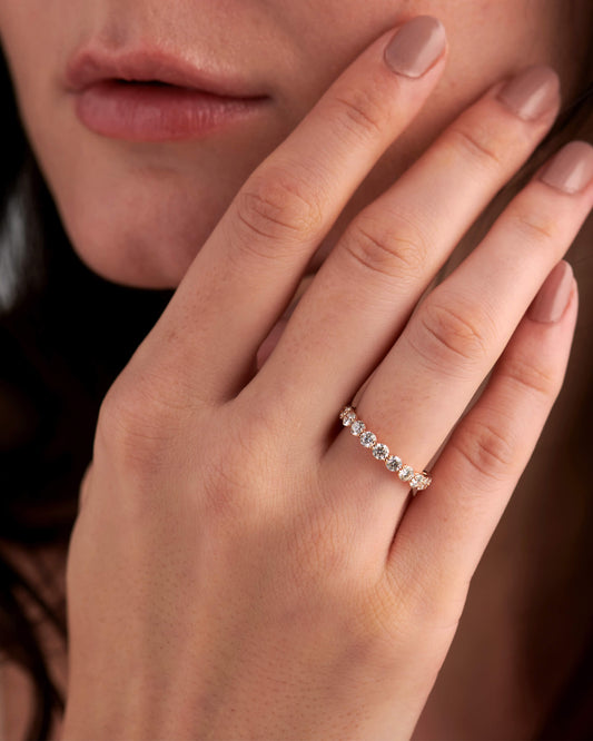 1.83 TCW Round Lab-Grown Diamond Full Eternity Wedding Band 1