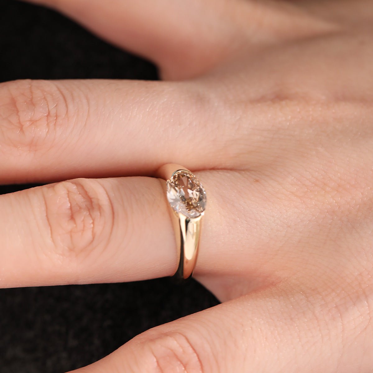 Solitaire Cathedral- 1.8 CT Cushion Lab Grown Diamond Wedding Band