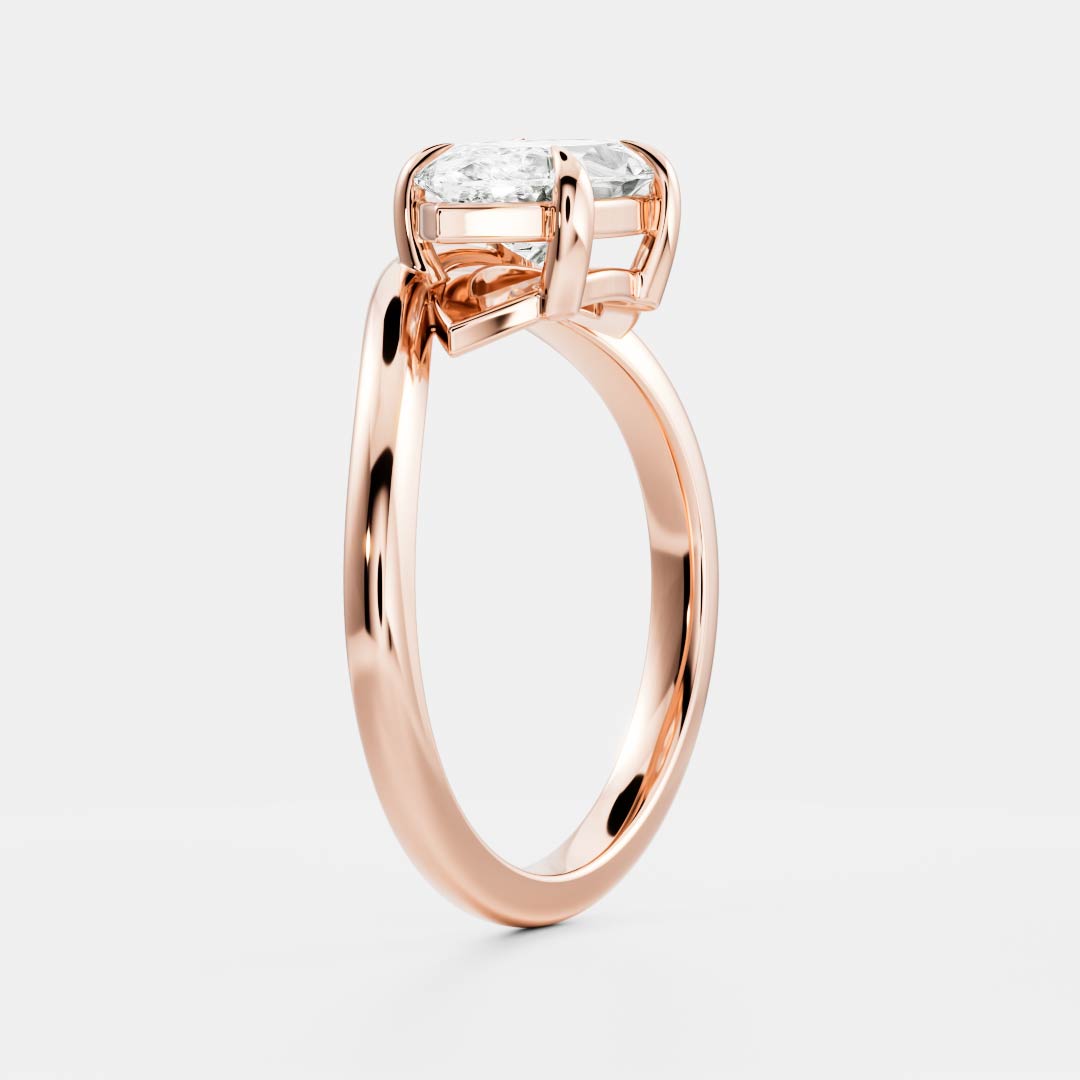 East West Solitaire-Marquise Lab Grown Diamond Engagement Ring
