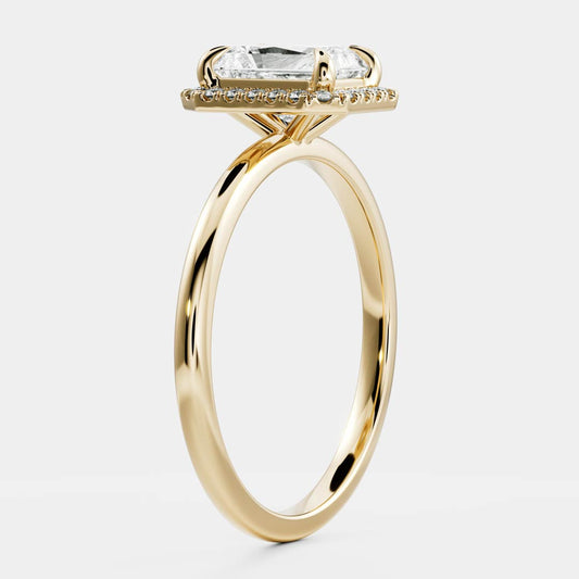 Solitaire-Oval Lab Grown Diamond Engagement Ring