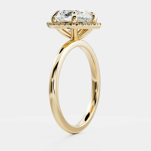 Solitaire-Oval Lab Grown Diamond Engagement Ring