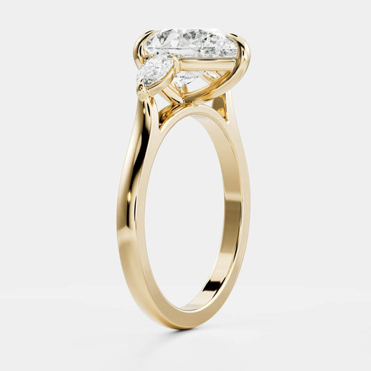 Solitaire-Oval Lab Grown Diamond Engagement Ring