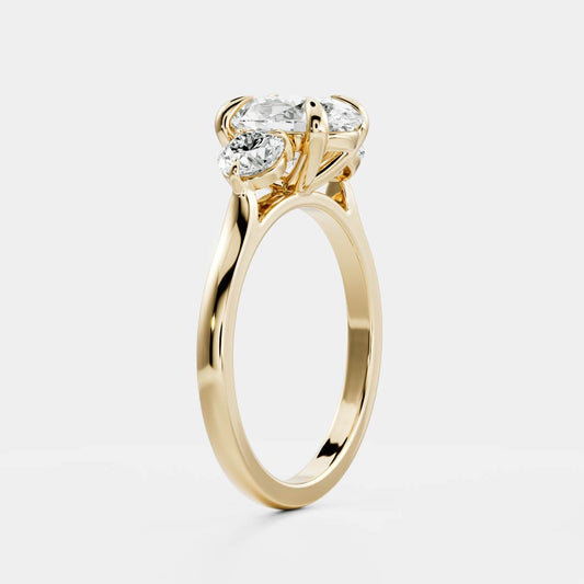 Solitaire-Oval Lab Grown Diamond Engagement Ring