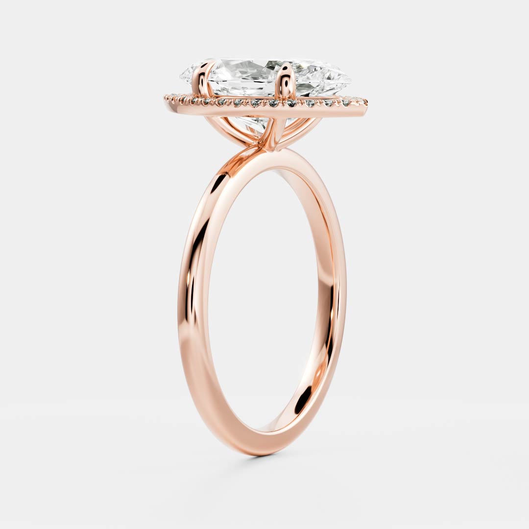 Solitaire-Oval Lab Grown Diamond Engagement Ring