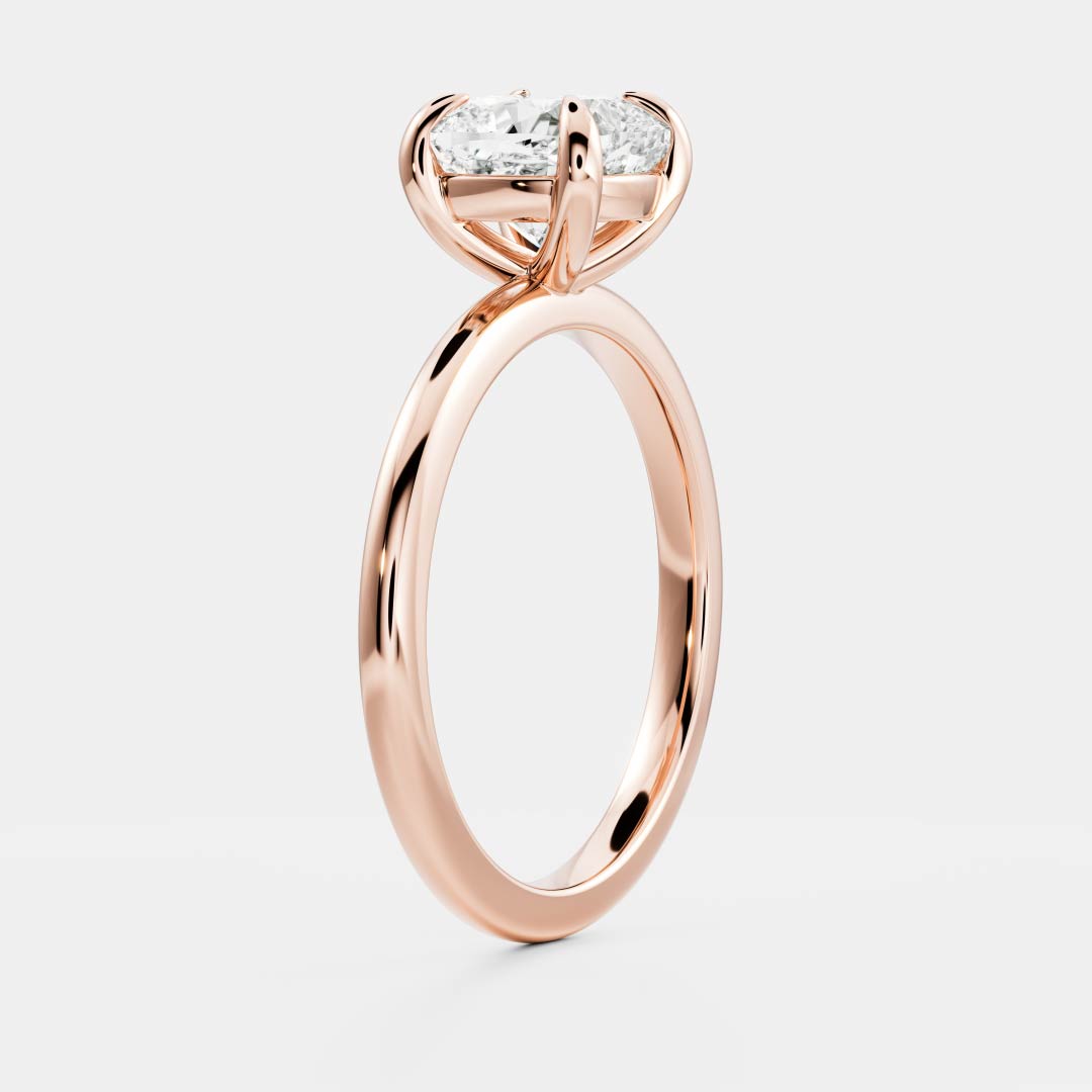 Solitaire-Oval Lab Grown Diamond Engagement Ring