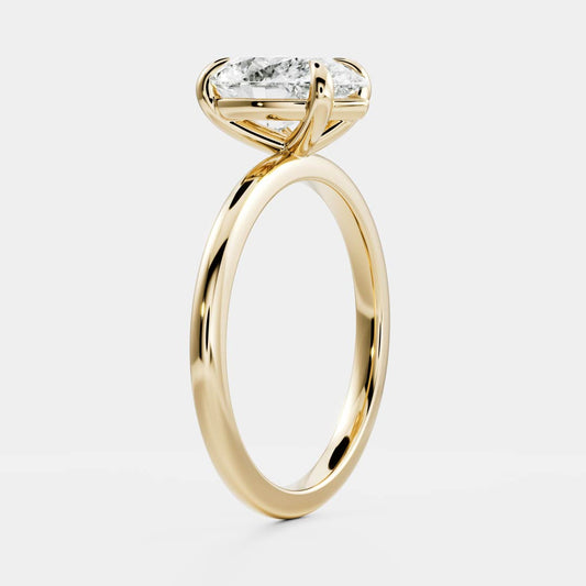 Solitaire-Oval Lab Grown Diamond Engagement Ring