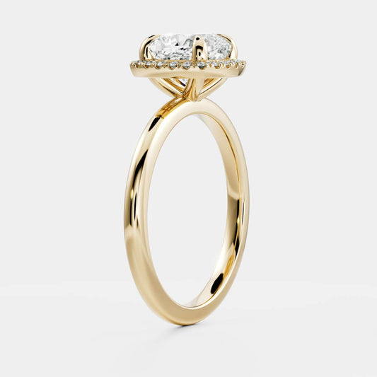 Solitaire-Oval Lab Grown Diamond Engagement Ring