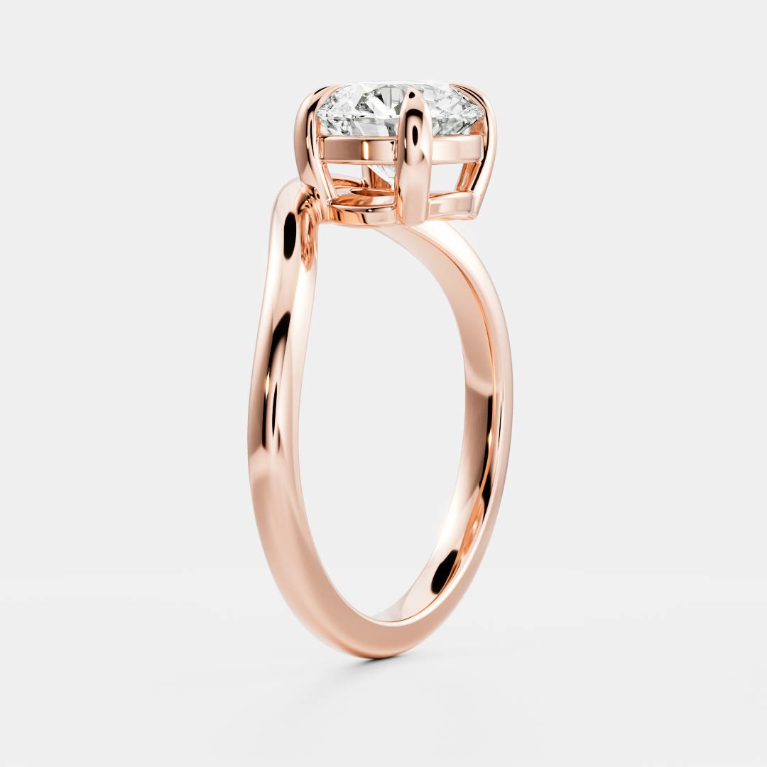 Solitaire-Oval Lab Grown Diamond Engagement Ring
