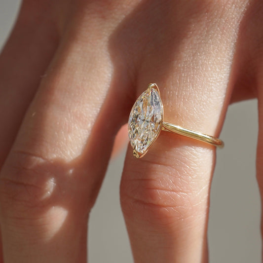 Solitaire-Oval Lab Grown Diamond Engagement Ring