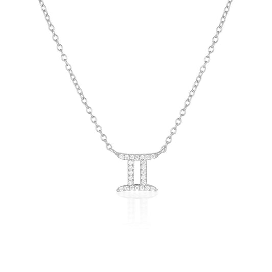 0.30 TCW Round Lab-Grown Diamond Gemini Pendant Necklace 2