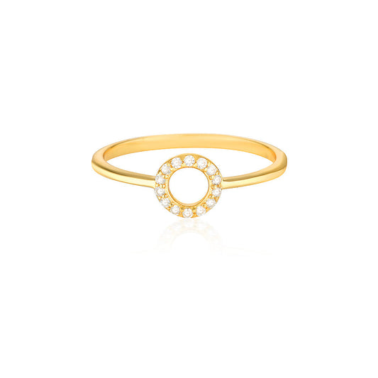 Elegant 0.20 TCW Round Lab-Grown Diamond Circle Wedding Band 1