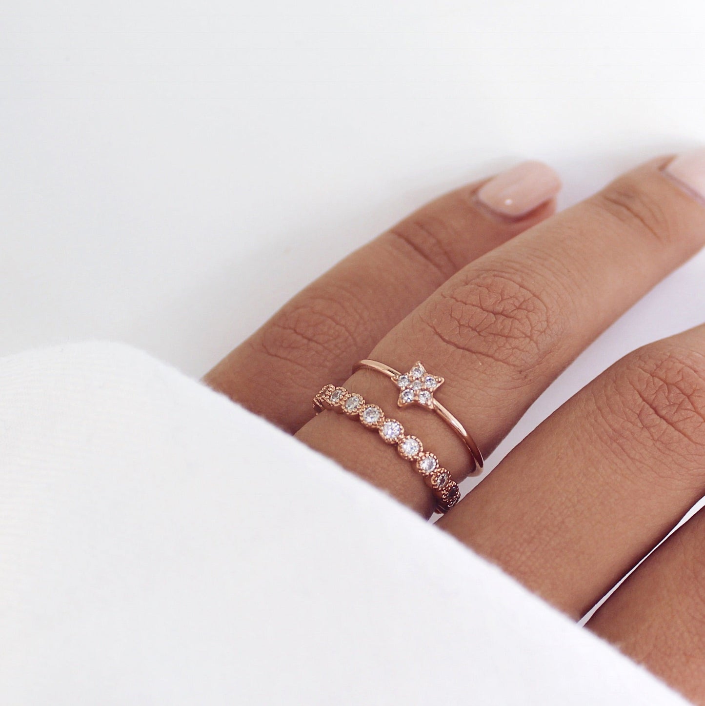 Radiant 0.20 CTW Round Lab-Grown Diamond Bezel Eternity Band 11