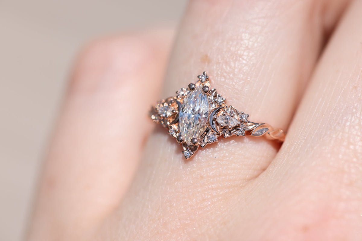 Solitaire Cathedral- 1.8 CT Cushion Lab Grown Diamond Wedding Band