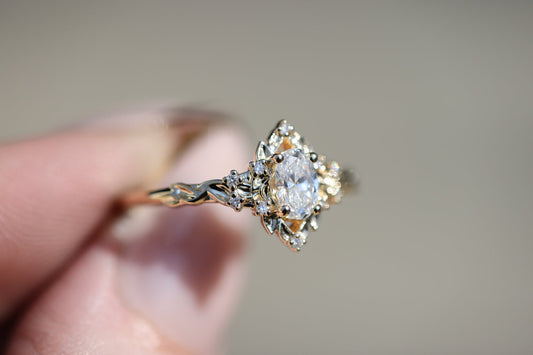 Solitaire Cathedral- 1.8 CT Cushion Lab Grown Diamond Wedding Band
