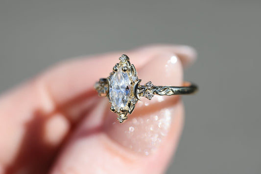 Solitaire Cathedral- 1.8 CT Cushion Lab Grown Diamond Wedding Band