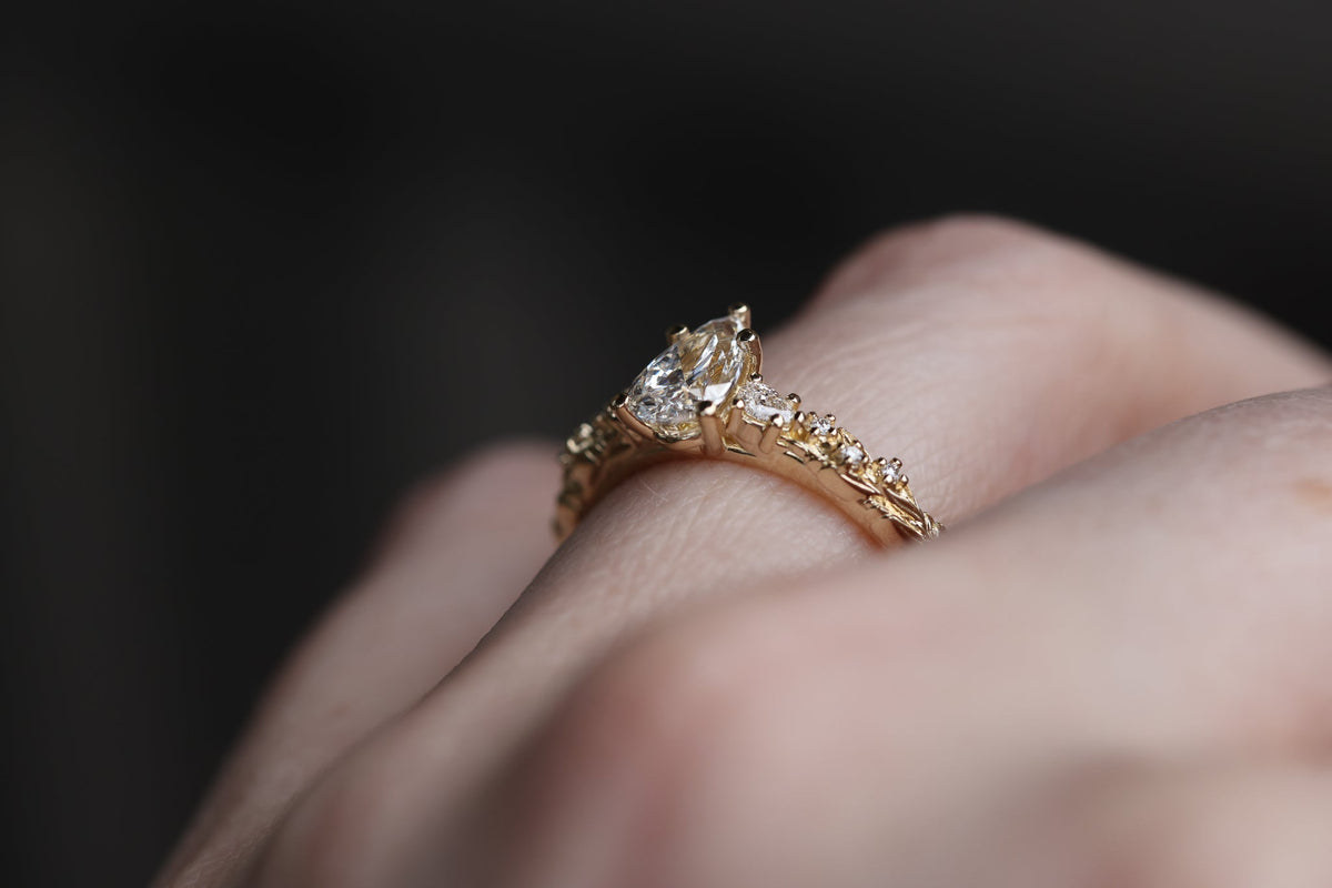 Solitaire Cathedral- 1.8 CT Cushion Lab Grown Diamond Wedding Band
