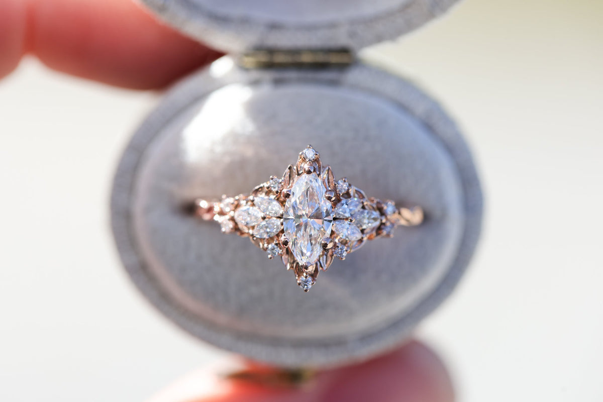 Solitaire Cathedral- 1.8 CT Cushion Lab Grown Diamond Wedding Band