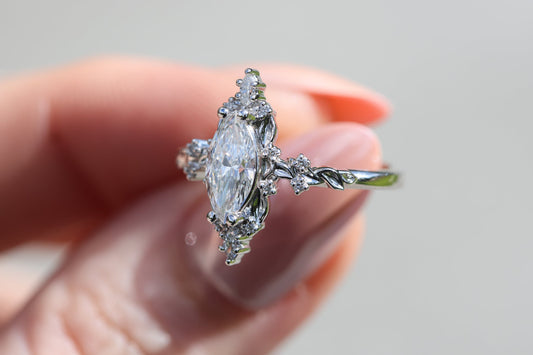 Solitaire Cathedral- 1.8 CT Cushion Lab Grown Diamond Wedding Band