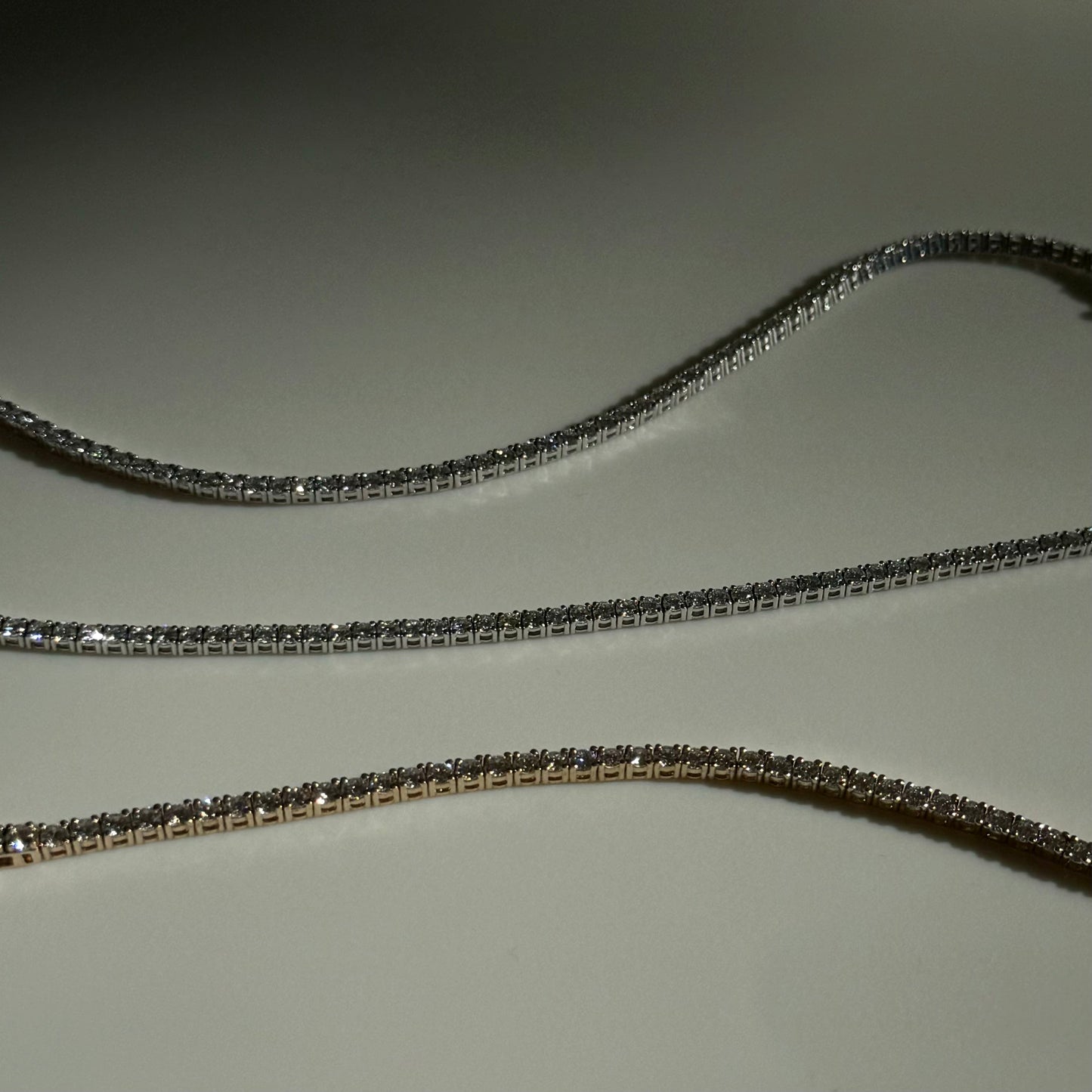 Elegant 3.0 TCW Lab-Grown Round Diamond Tennis Bracelet 7