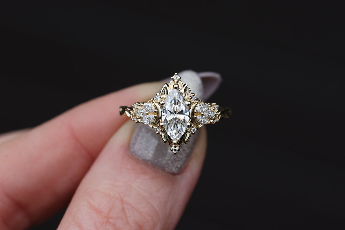 Solitaire Cathedral- 1.8 CT Cushion Lab Grown Diamond Wedding Band