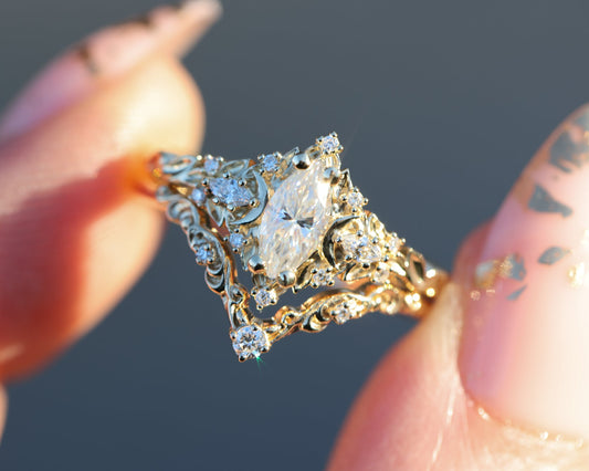 Solitaire Cathedral- 1.8 CT Cushion Lab Grown Diamond Wedding Band