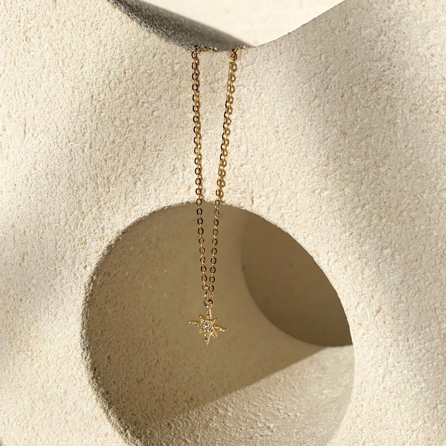 Radiant Star 0.01 CT Round Lab Grown Diamond Necklace 6