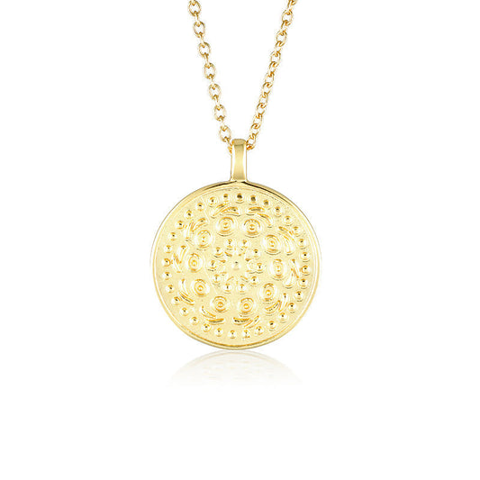 Golden Mandala Round Locket Pendant 1