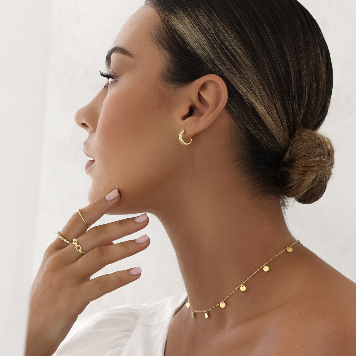 0.50 TCW Round Lab-Grown Diamond Hoop Earrings 9