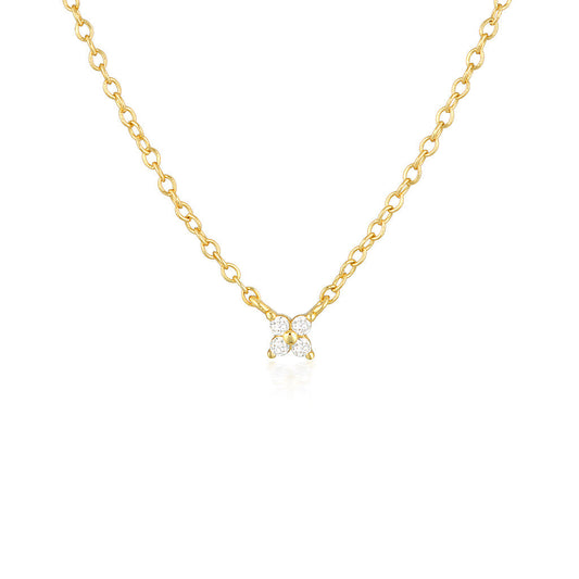 0.1 TCW Round Lab-Grown Diamond Necklace 1