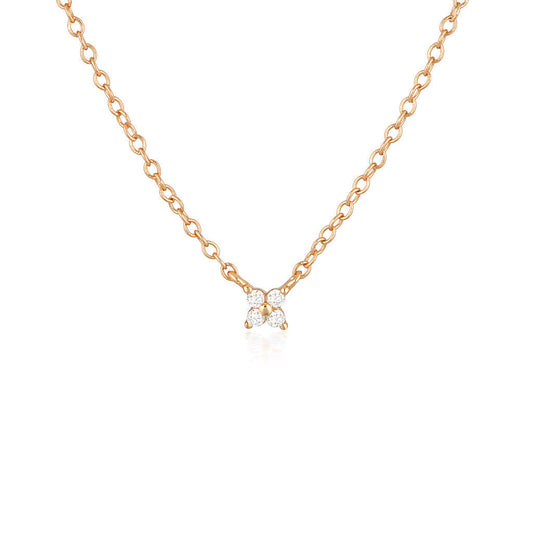 0.1 TCW Round Lab-Grown Diamond Necklace 2