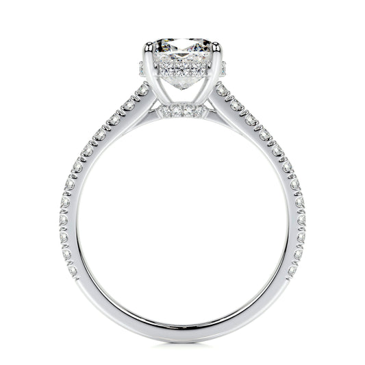 1.50 CT Cushion Hidden Halo CVD E/VS2 Diamond Engagement Ring 5