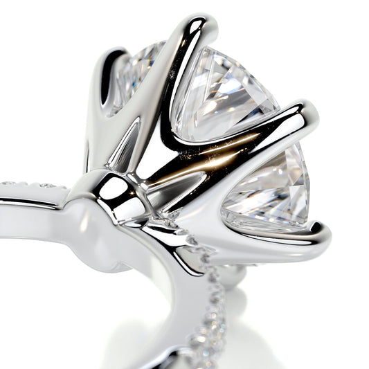 3.0 CT Round Lab Grown Diamond Semi-Pave Engagement Ring – Timeless Elegance 2