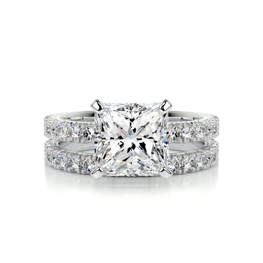 Radiant 2.0 CT Princess Cut Lab Grown Diamond Bridal Set 1