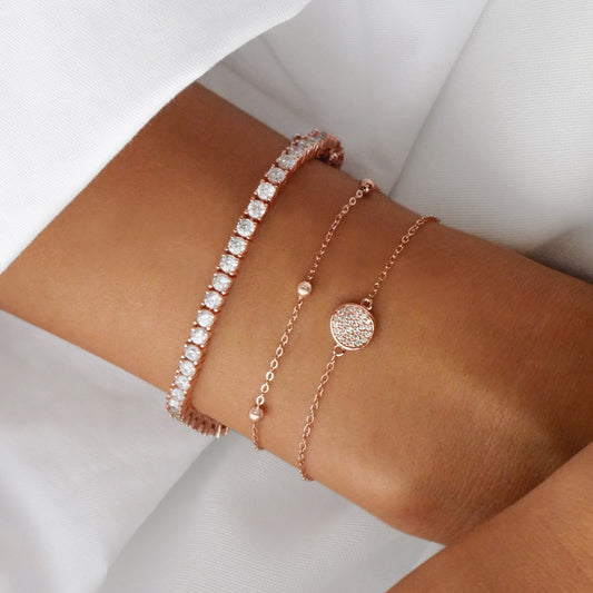 Elegant 0.3 TCW Round Lab-Grown Diamond Gold Bracelet 2