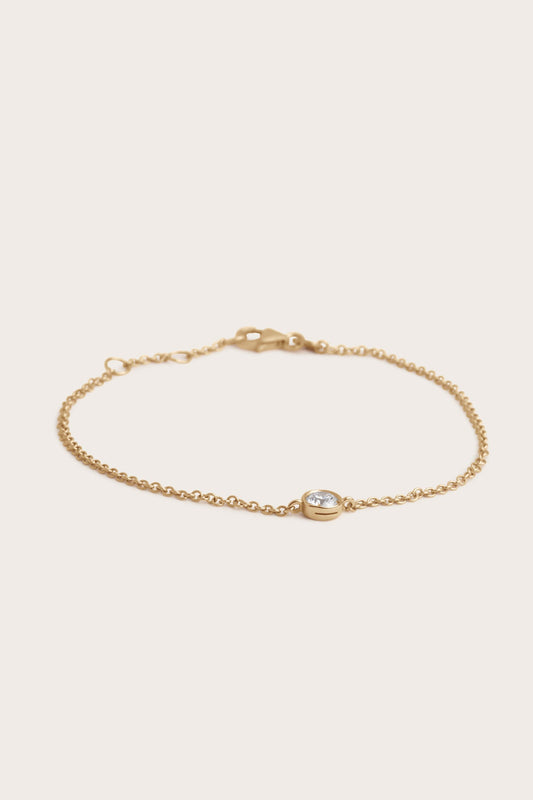 Solitaire Bezel-1.0 CT Oval Lab Grown Diamond Bracelets