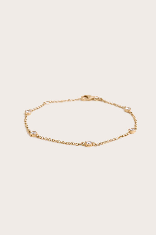 Solitaire Bezel-1.0 CT Oval Lab Grown Diamond Bracelets