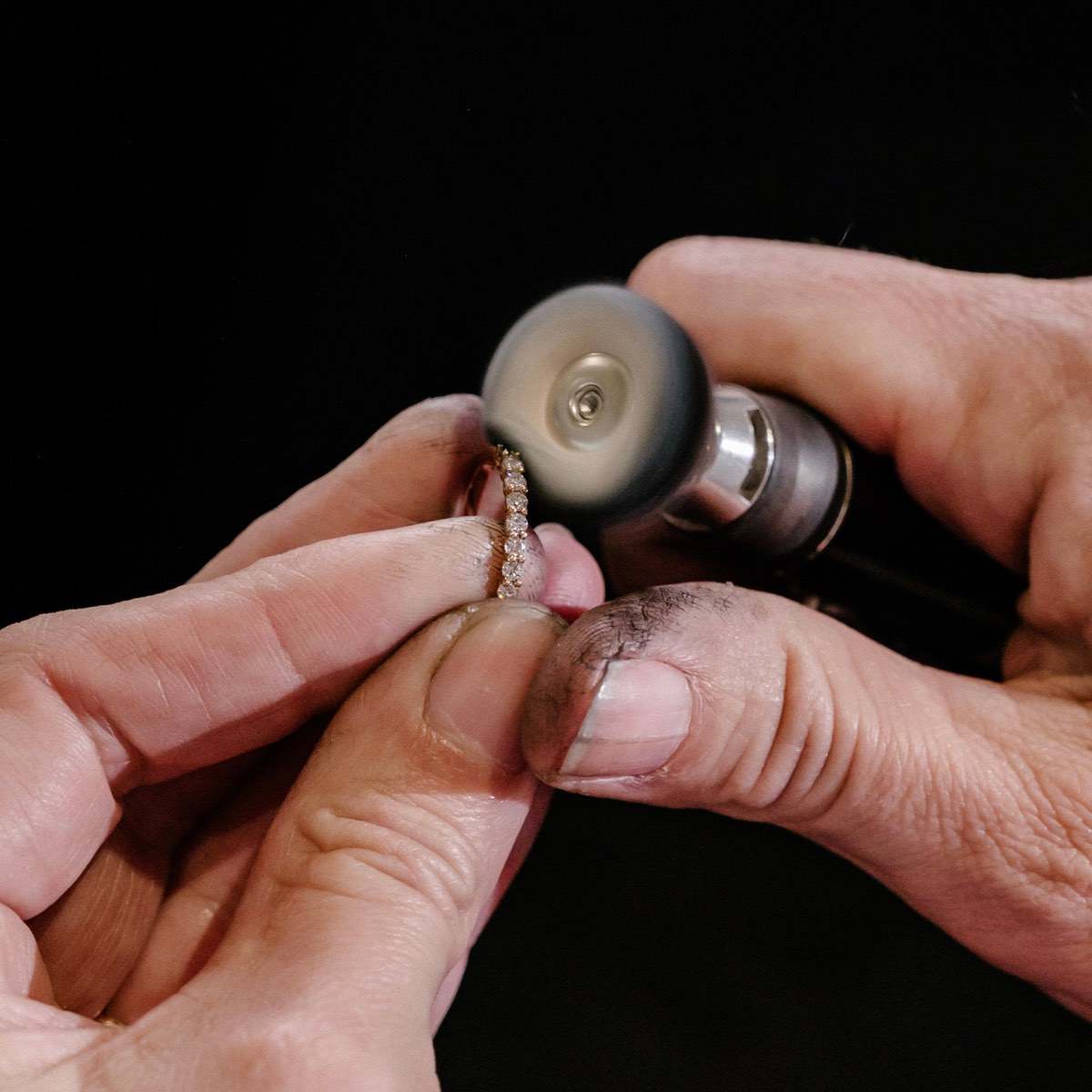 Radiant 0.50 TCW Lab Grown Diamond Round Half Eternity Band 6