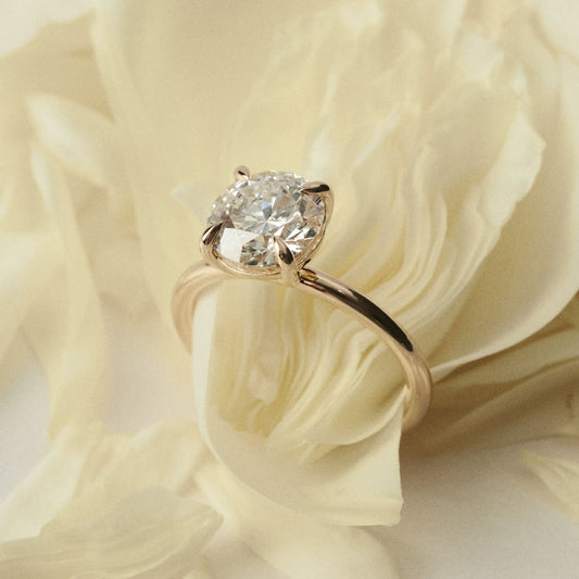 Solitaire-Oval Lab Grown Diamond Engagement Ring