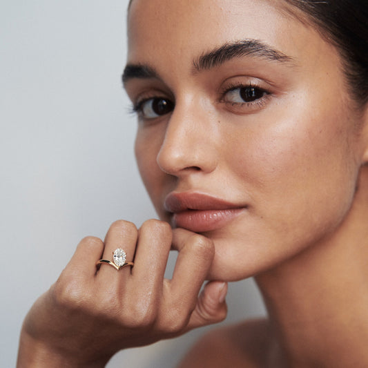 Radiant 2.0 CT Oval Lab-Grown Diamond Solitaire Ring 2